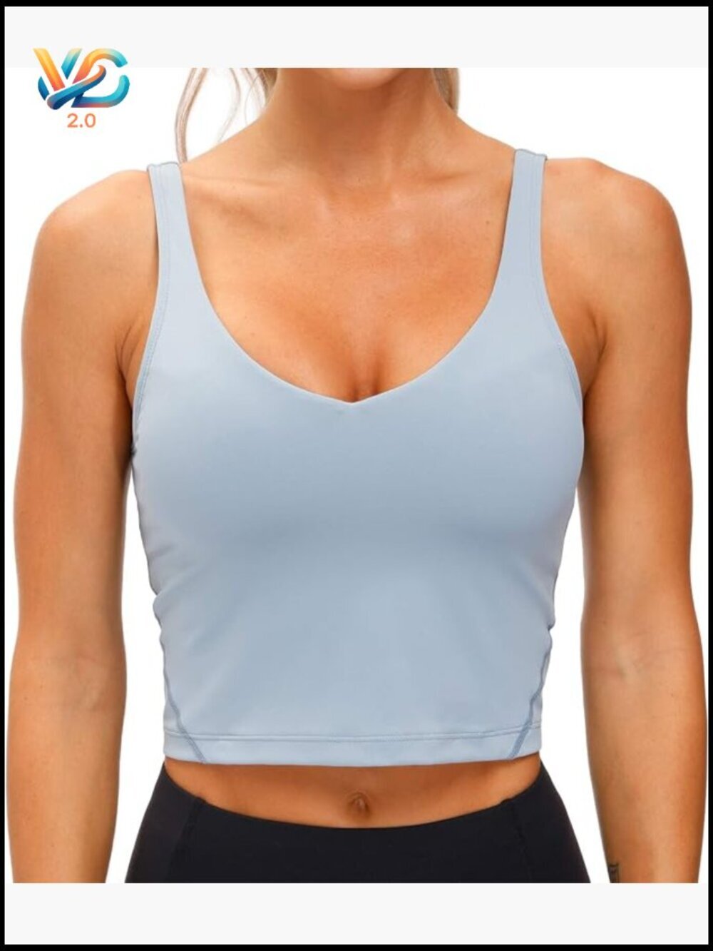 Women's Sports Bra Longline Wirefree Padded Medium Support